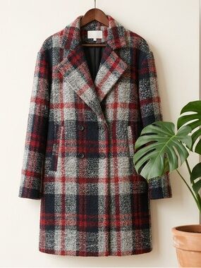 Eva Franco Plaid Coat